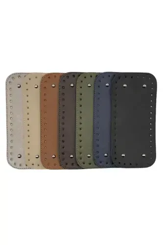 Kısa Çanta Tabanı Suni Deri 12cmx25cm Canta Aksesuarı Ve Çanta Aksesuar-Taba - 8