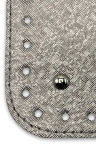 Kısa Çanta Tabanı Suni Deri 12cmx25cm Gri - Gri - 3