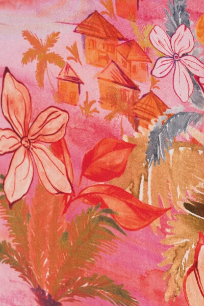 Kısa Kollu Desenli Gömlek - 7