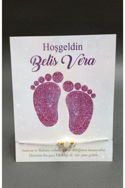 Kişiye Özel Isimli Şans Bilekliği Doğum Günü,yaşgünü,yenidoğan,6 Ay, Bebek, Mevlid, Hediyesi 15 Adet - 3