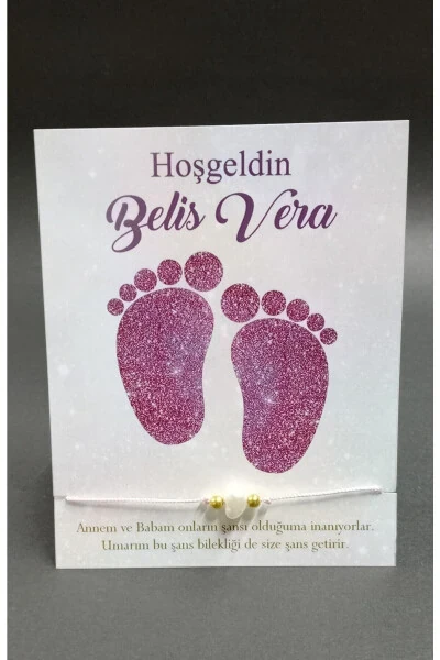 Kişiye Özel Isimli Şans Bilekliği Doğum Günü,yaşgünü,yenidoğan,6 Ay, Bebek, Mevlid, Hediyesi 15 Adet - SANDAL HEDIYELIK