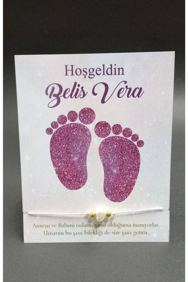 Kişiye Özel Isimli Şans Bilekliği Doğum Günü,yaşgünü,yenidoğan,6 Ay, Bebek, Mevlid, Hediyesi 15 Adet - 1