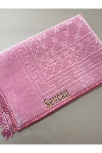 Kişiye Özel Seccade İplik Yazımı-pembe 