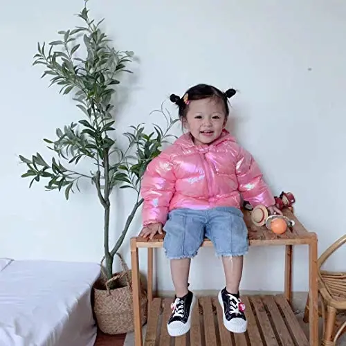 Winter Down Coats for Kids Baby Boys Girls Light Puffer Padded Jacket Bear Hoods Infant Outerwear - 3