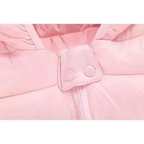 Winter Down Coats for Kids Baby Boys Girls Light Puffer Padded Jacket Bear Hoods Infant Outerwear - 3