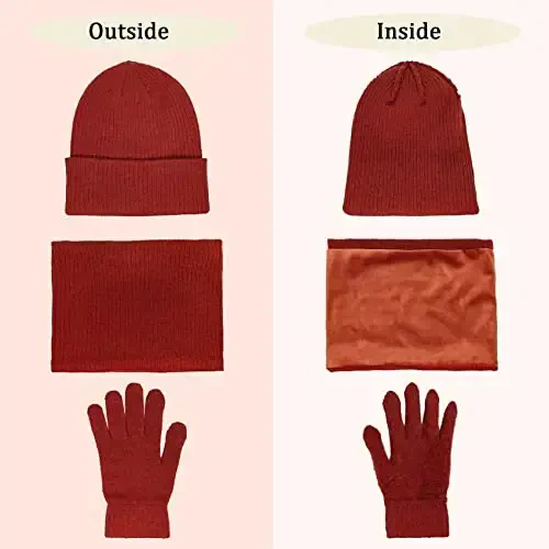 Warm Scarf for Winter Women & Men, Knit Wool Loop Infinity Scarves Thick & Chunky Neck Warmer For Cold Weather U-SY-WS7 - 3