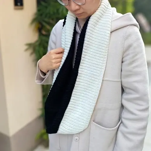 Warm Scarf for Winter Women & Men, Knit Wool Loop Infinity Scarves Thick & Chunky Neck Warmer For Cold Weather U-SY-WS7 - 6