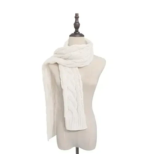 Warm Scarf for Winter Women & Men, Knit Wool Loop Infinity Scarves Thick & Chunky Neck Warmer For Cold Weather U-SY-WS7 - 6