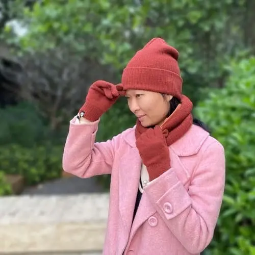 Warm Scarf for Winter Women & Men, Knit Wool Loop Infinity Scarves Thick & Chunky Neck Warmer For Cold Weather U-SY-WS7 - 6
