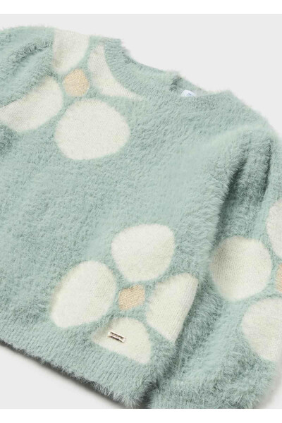 Kışlık Kız Bebek Kazak - Yeşil - 7