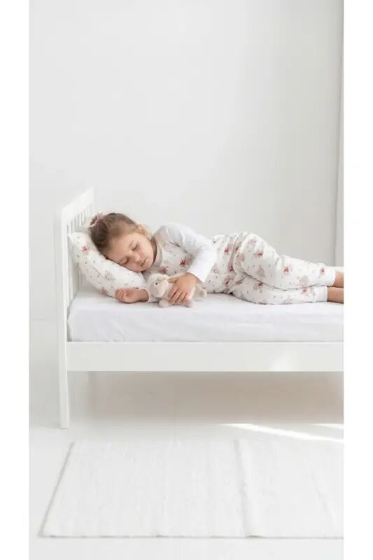 Kışlık Pamuklu Pazen Uyku Tulumu , 1 Tog Organik Çocuk Ve Bebek Uyku Tulumu, Kolsuz Unisex Tulum - Kuzucuk - 7