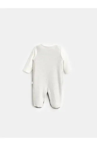 Kışlık Papyonlu Bebek Tulumu-Gri - PIERRE CARDIN (1)