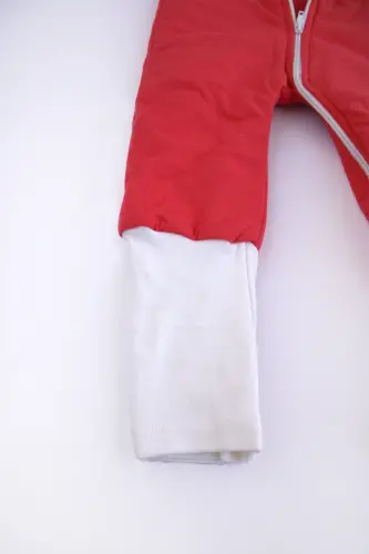 Kışlık Uyku Tulumu Kız Çocuk Uyku Tulumu Kışlık - 1,5 Tog, Fermuarlı, Uzun Ribana-Nar Çiçeği - 3