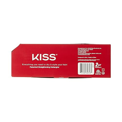 KISS 1875 Watt Pro Turmalin Seramik Saç Kurutma Makinesi, Şekillendirme Sürümü, 3 Isı Ayarı, 2 Hız Ayarı, Soğuk Hava Düğmesi, 7 Saç Kurutma Makinesi Aksesuarı Dahil, 2 Yıl Garanti - Kırmızı - 6