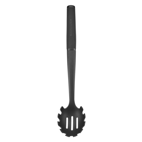 KitchenAid 4-Piece Plastic Kitchen Utensil Set Includes Spoon, Turner, Pasta Fork, and Spatula - 6