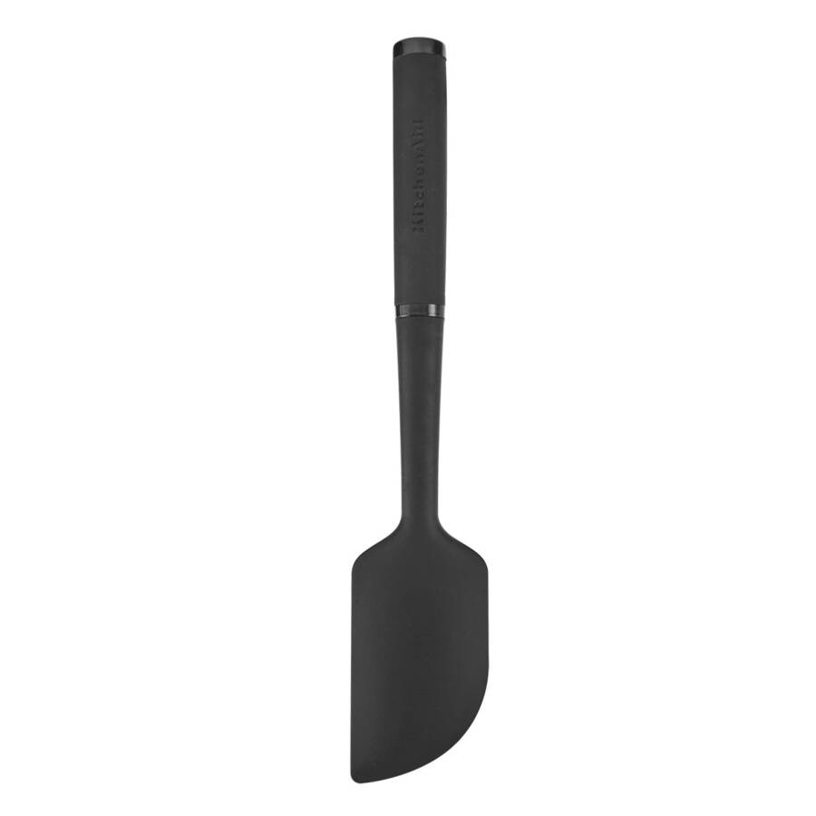 KitchenAid 4 qismli plastik oshxona anjomlari to'plami, qoshiq, aylantiruvchi, pirog vilkasi va spatula o'z ichiga oladi - 4