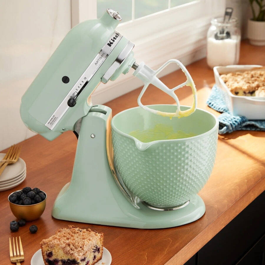 KitchenAid 5 Litre Çiy Damlası Seramik Kase | 4.5 Litre ve 5 Litre KitchenAid Eğik Başlı Stand Mikserlere Uyar - 7