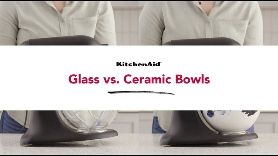 KitchenAid 5-Quart Dew Drop Ceramic Bowl | Fits 4.5-Quart & 5-Quart KitchenAid Tilt-Head Stand Mixers - 10