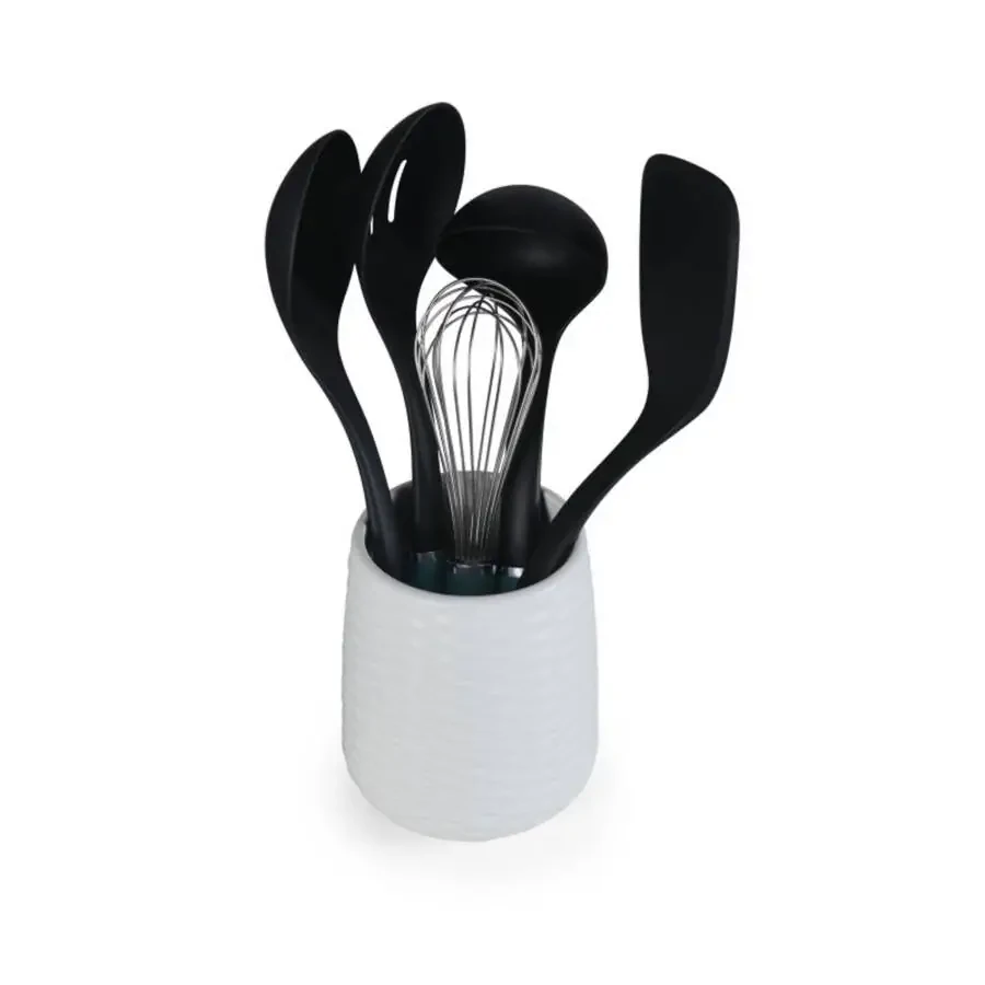 KitchenAid 6 dona plastik oshxona asboblari to'plami bilan idish. - 2