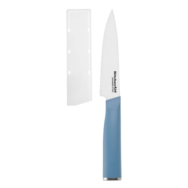 KitchenAid Classic 3-Piece Stainless Steel Chef Knife Set, Blue Velvet, Pistachio, Mineral Water - 9