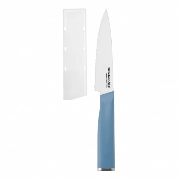 KitchenAid Classic 3-Piece Stainless Steel Chef Knife Set, Blue Velvet, Pistachio, Mineral Water - 9