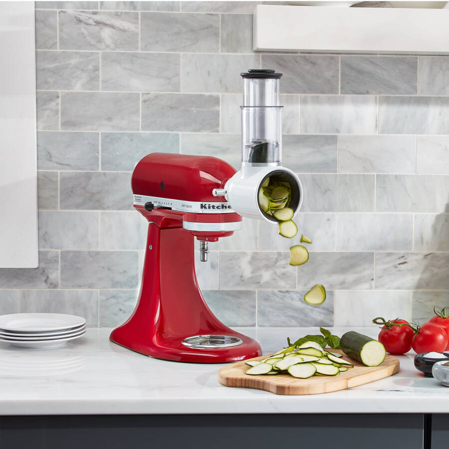 KitchenAid Fresh Prep Dilimleme/Rendeleme Ek Parçası, Beyaz, KSMVSA - 6