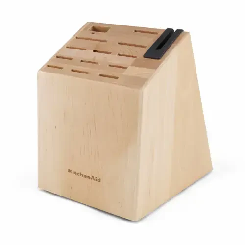 KitchenAid Gourmet 14 dona to'plam, uchta perchinli, yapon po'latidan yasalgan pichoq to'plami, blok va o'rnatilgan o'tkirlashtiruvchi bilan - 16