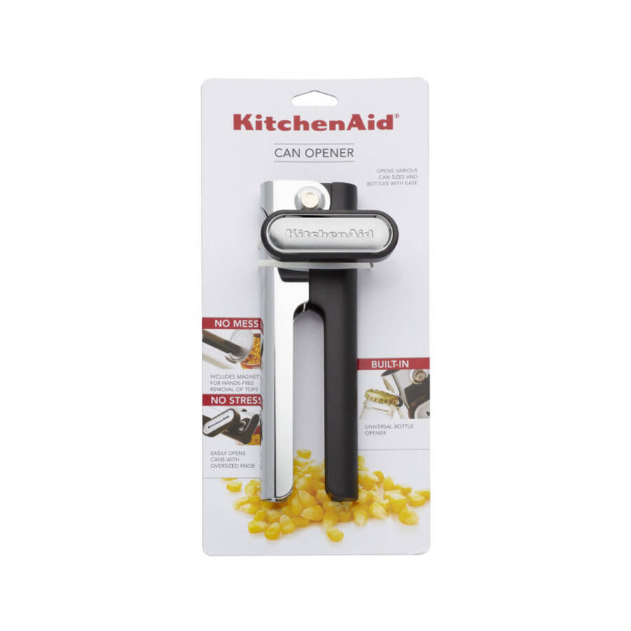 KitchenAid No Mess Multi Function Can Opener in Black - 21