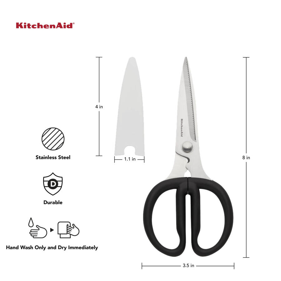 KitchenAid Universal All Purpose Shears, Black - 15