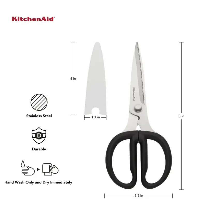 KitchenAid Universal All Purpose Shears Black- - 4