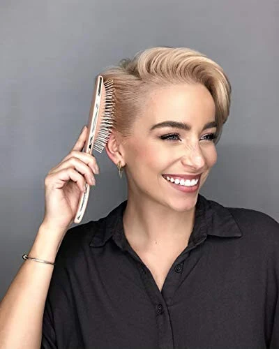 Framar Detangling Brush for Curly Hair – Hair Brushes for Women, Wet Detangler Hair Brush, Wet Hairbrush For Women, Hairbrushes, Hair Brush Detangler – Reduces Hair Breakage Champagne - 6