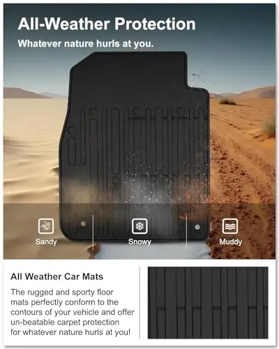 KIWI MASTER Floor Mats for 2009-2018 Dodge Ram 1500 Quad Cab, 2019-2024 Ram 1500 Classic Quad Cab, Custom Fit All Weather Car Mats, Heavy Duty TPE Floor Liners, Front & Rear 2 Row, Black - 3