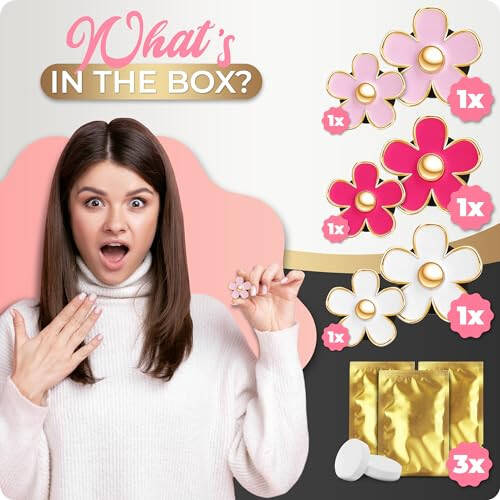 Girl Car Accessories, Air Freshener Car, Pink Decor for Teens, Women, Cute Vent Clips Stuff, Decorations Interior Aesthetic - 5