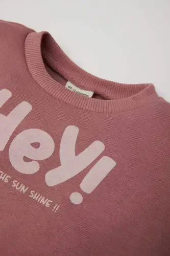 Kız Bebek Baskılı Sweatshirt D5403A5NS - Modazone (1)