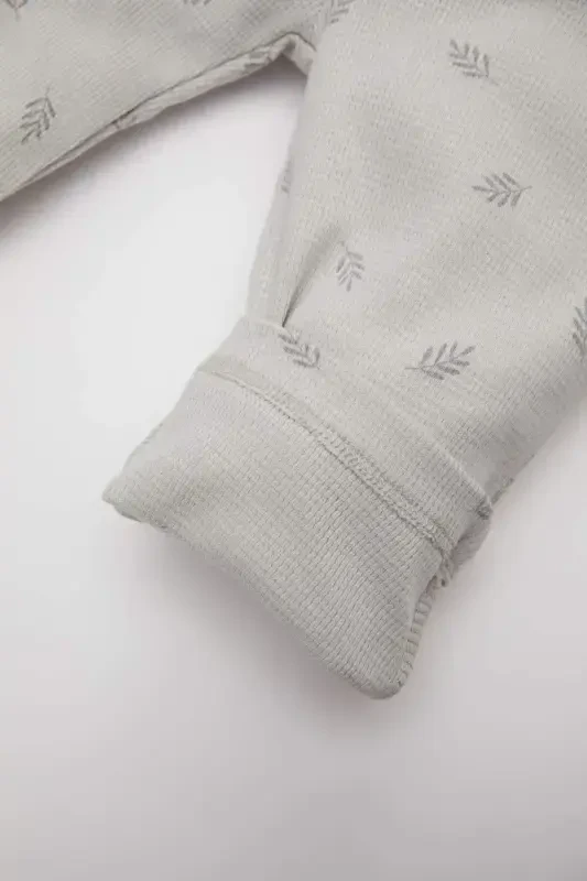 Kız Bebek Beli Lastikli Desenli Waffle Pantolon C1610A524SP - 3