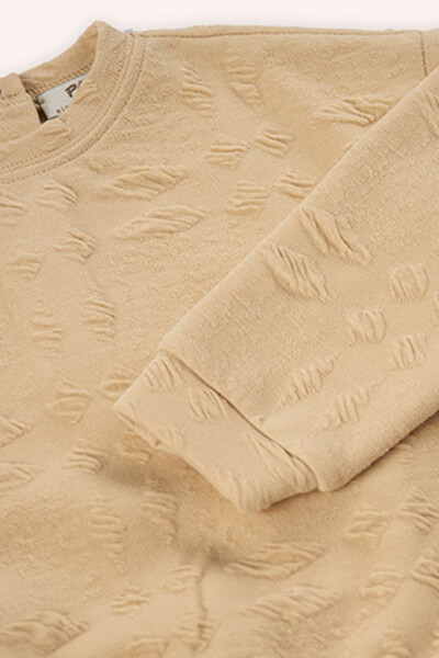 Kız Bebek Bej Sweatshirt - 037-Bej - 3