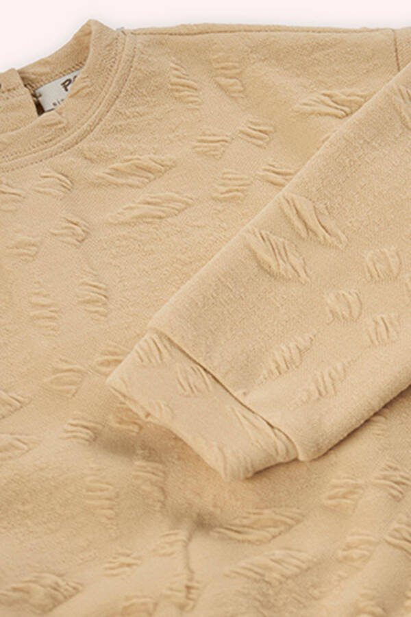 Kız Bebek Bej Sweatshirt - 037-Bej - 3