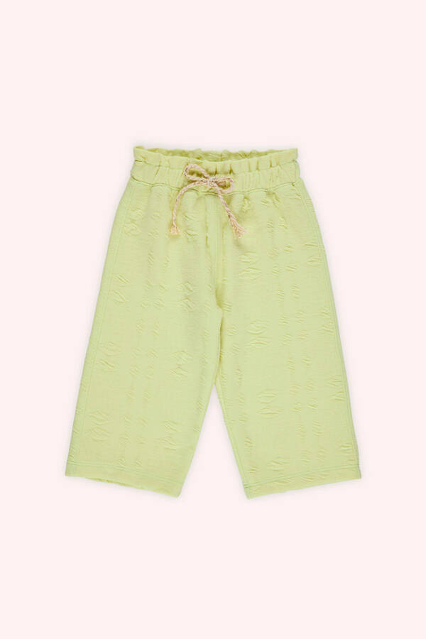 Kız Bebek Beli Lastikli Yeşil Pantolon - 007-Yeşil - 1