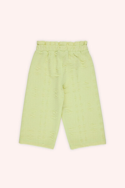 Kız Bebek Beli Lastikli Yeşil Pantolon - 007-Yeşil - 2