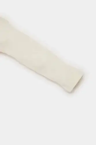 Kız Bebek Bisiklet Yaka Baskılı Uzun Kollu Tişört E5460A525SP - 3