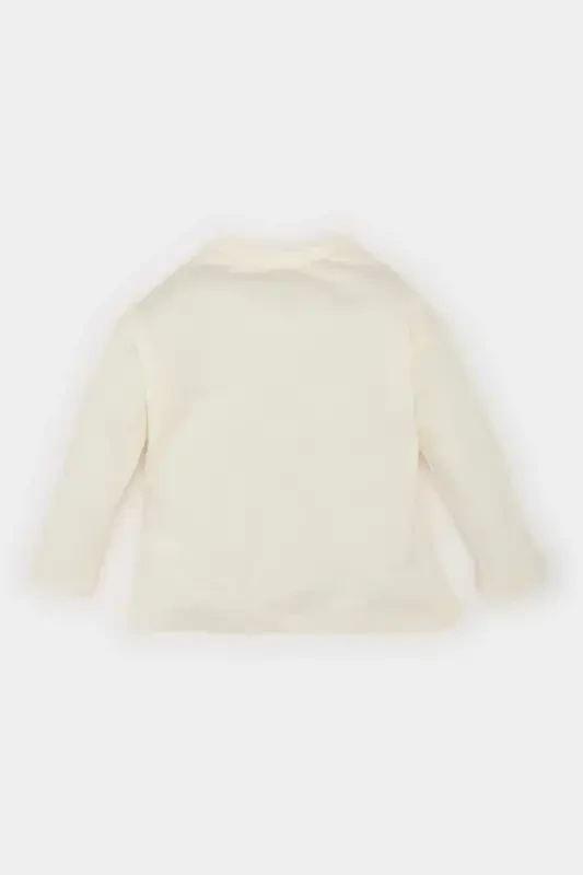 Kız Bebek Bisiklet Yaka Baskılı Uzun Kollu Tişört E5460A525SP - 4