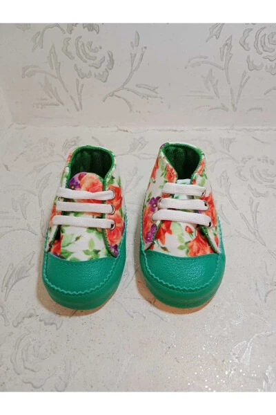 Kız Bebek Çiçekli Panduf Ayakkabı - TREND (1)