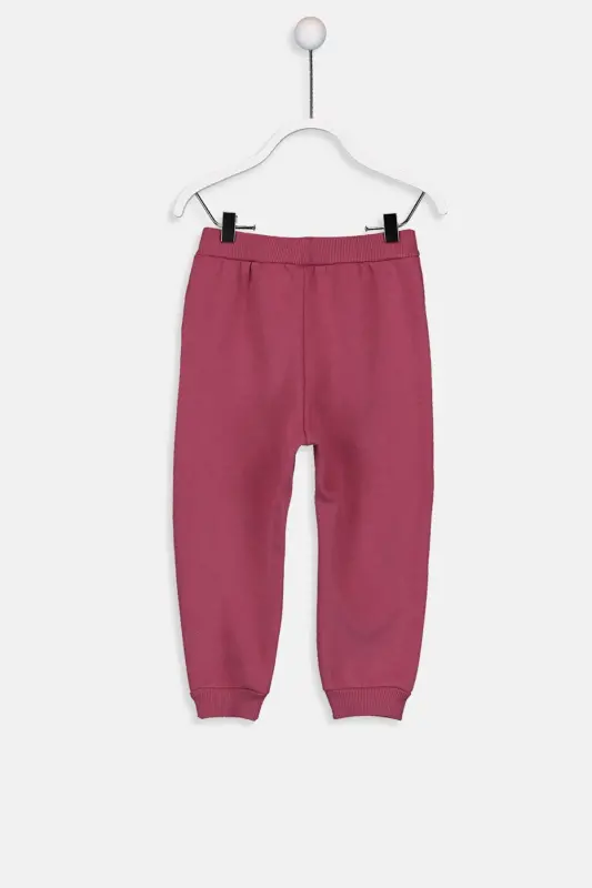 Kız Bebek Deve Tüyü Melanj D3C Pantolon - KOYU PEMBE H4J - 1
