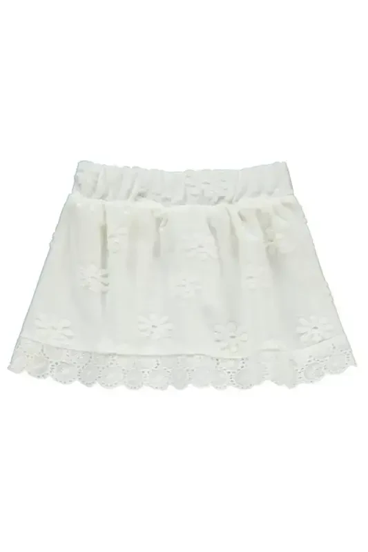 Gökkuşağı Kabartmalı 6-18 Ay Etek - Ekru 6-9 Ay-Ekru - Modazone