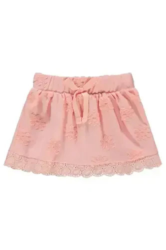 Gökkuşağı Kabartmalı 6-18 Ay Etek - Pudra 12-18 Ay-Pudra - Modazone (1)