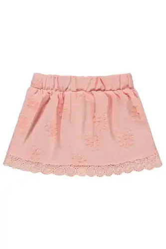 Gökkuşağı Kabartmalı 6-18 Ay Etek - Pudra 12-18 Ay-Pudra - 1