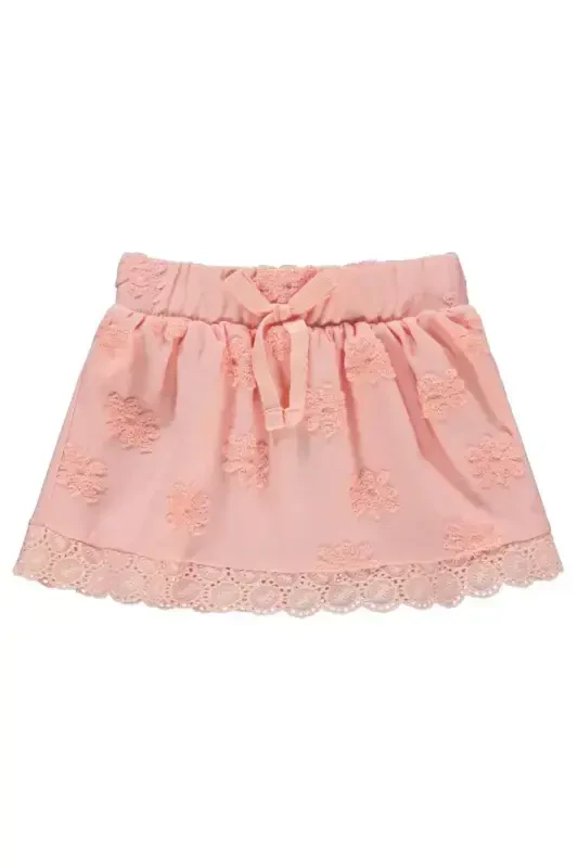 Gökkuşağı Kabartmalı 6-18 Ay Etek - Pudra 12-18 Ay-Pudra - 2