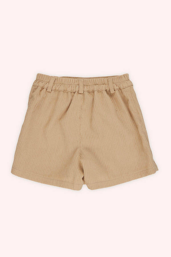 Kız Bebek Fitilli Bej Şort Etek - 2