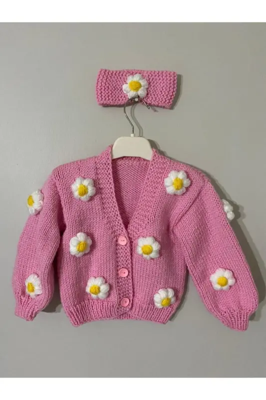 Kız Bebek Hırka - PEMBE - 2