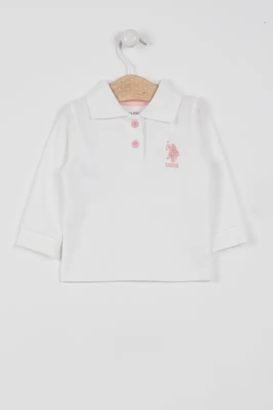 Kız Bebek Krem Tişört - Krem - U.S. POLO ASSN.